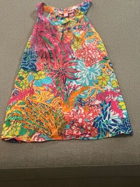 Lilly Pulitzer 100% Silk Fishing For Compliments Top Small